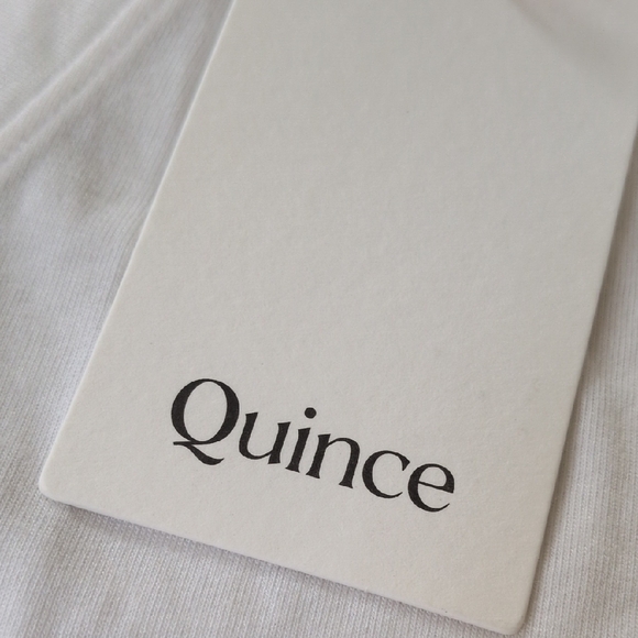QUINCE I NWT White Modal Cotton Blend V-Neck Short Sleeve Tee T-Shirt Top, XL - Picture 4 of 6